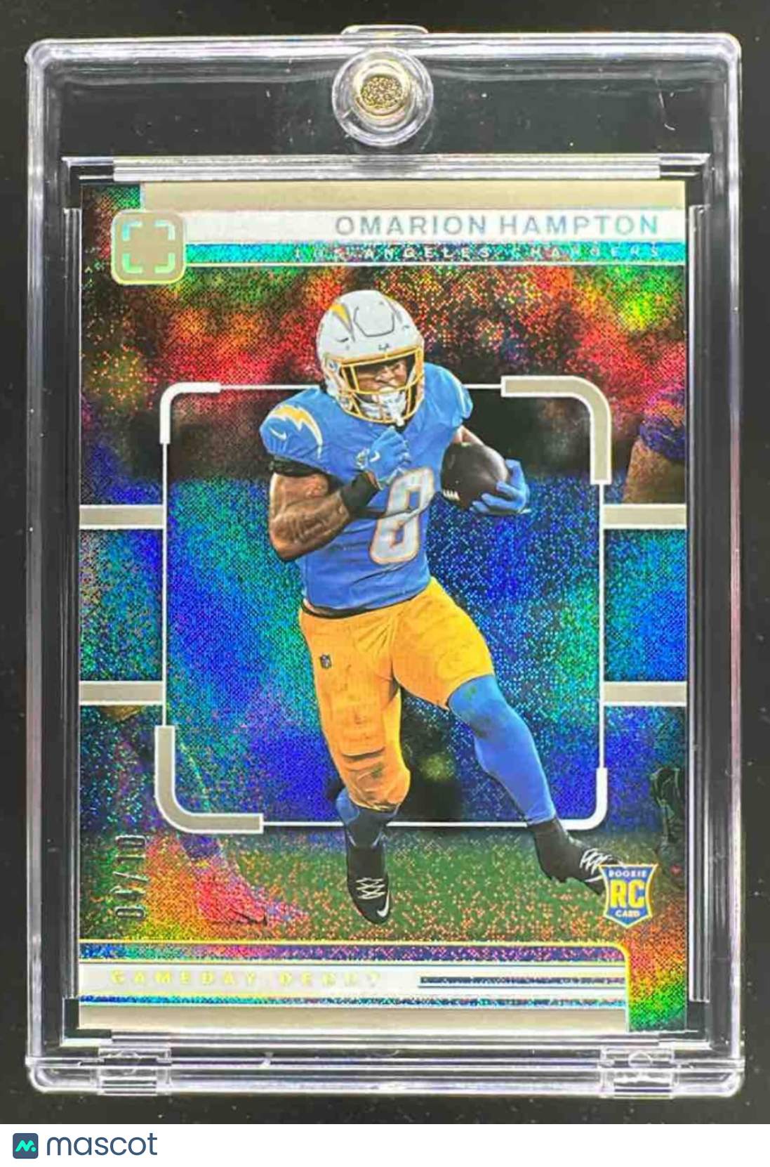 2025 Panini PhotoGenic Omarion Hampton #6 Gameday Debut Gold 4/10 RC