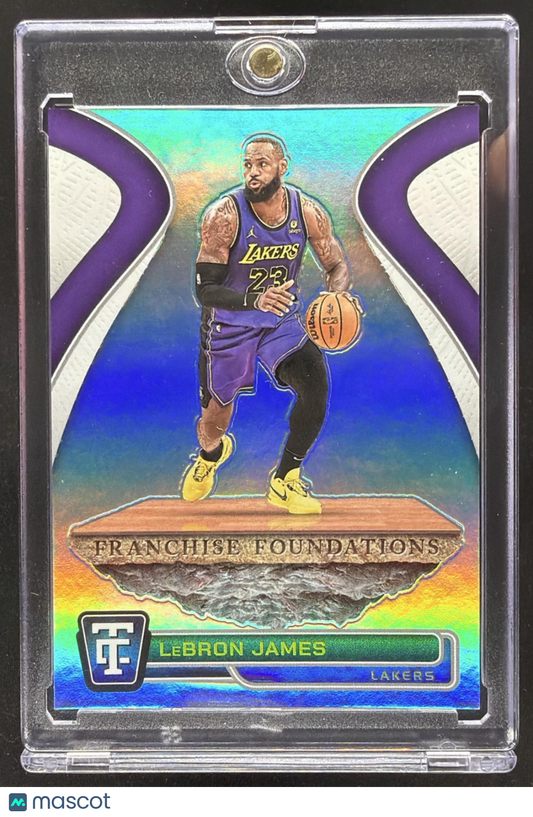 2024 Panini Totally Certified LeBron James #20 Franchise Foundations White Platinum Mirror /25