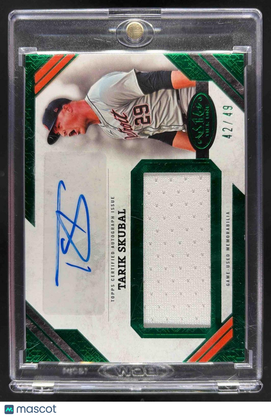 2025 Topps Tier One Tarik Skubal #AJR-TS Auto Jumbo Relics 42/49