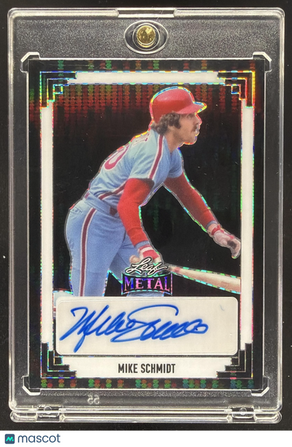 2024 Leaf Metal Mike Schmidt #91A-MS1 91 Auto Lava Black /3