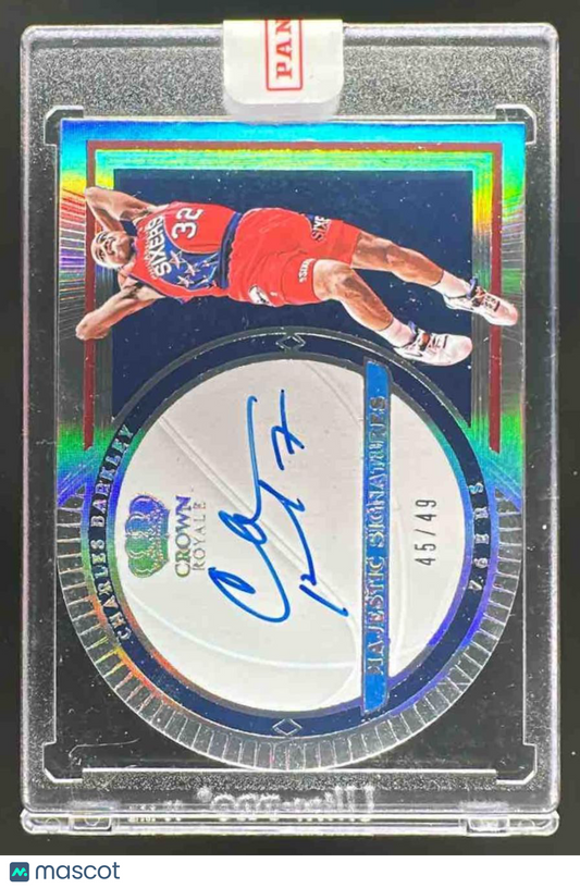 2023 Panini Crown Royale Charles Barkley #MS-BAR Majestic Signatures /49 Auto