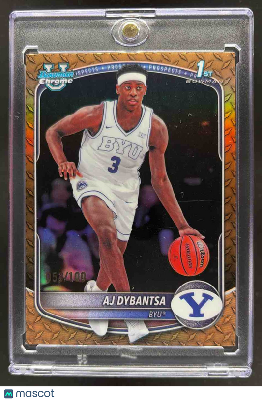 2025 Bowman AJ Dybantsa #BCP-1 Chrome Steel Metal Refractor /100 1st Prospect