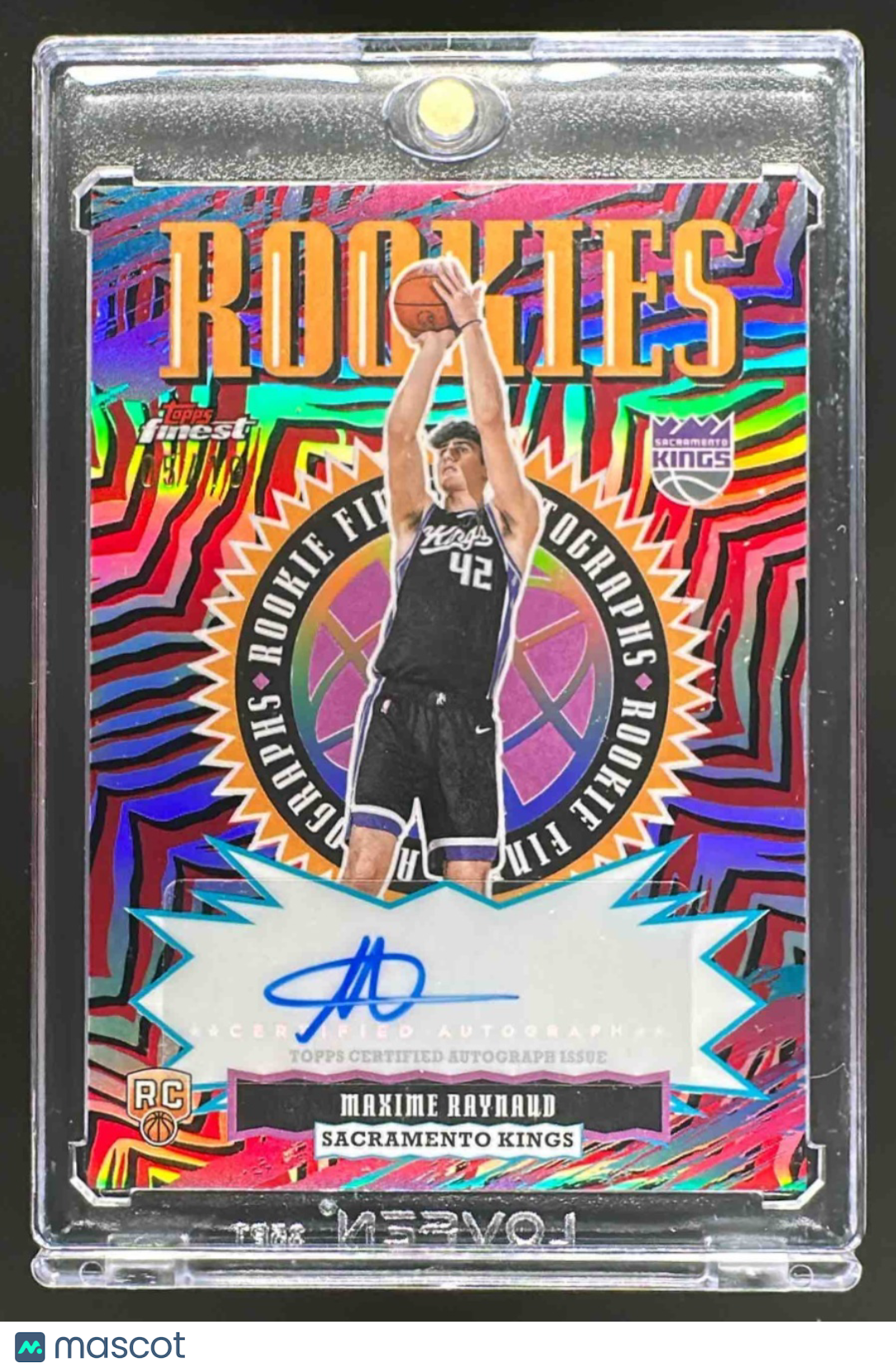 2025-26 Topps Finest Maxime Raynaud #RFA-MR Rookie Auto RC