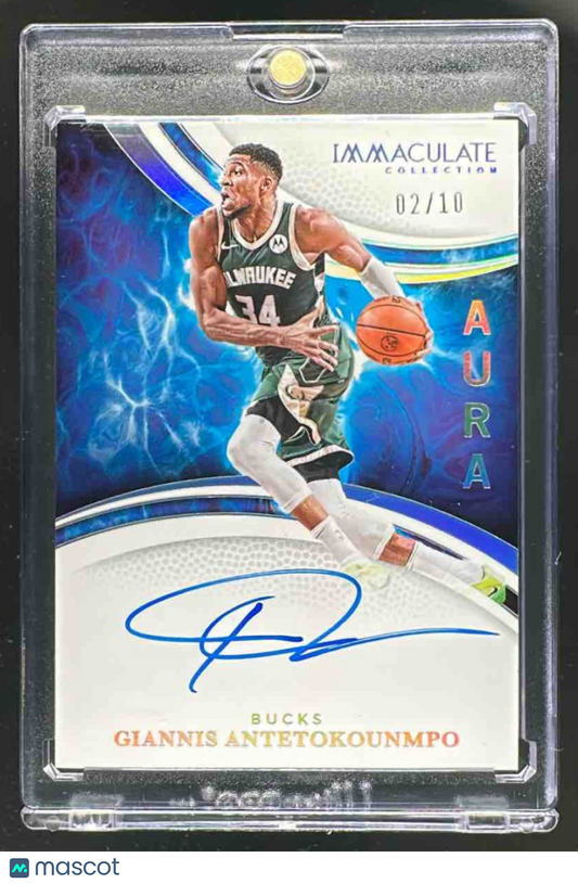 2024 Panini Immaculate Giannis Antetokounmpo #4 Aura Signatures /10 Auto