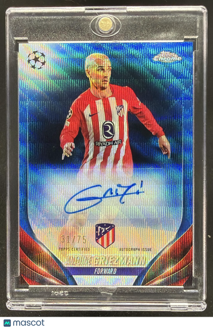2023 Topps Chrome UEFA Club Competitions Antoine Griezmann #CA-GA Auto Refractor /75