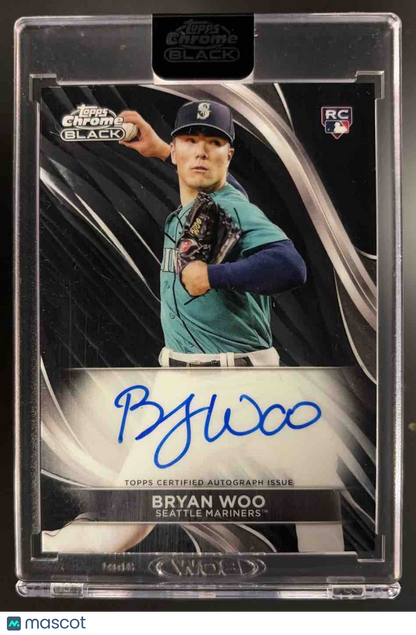 2024 Topps Chrome Black Bryan Woo #CBA-BW Auto RC