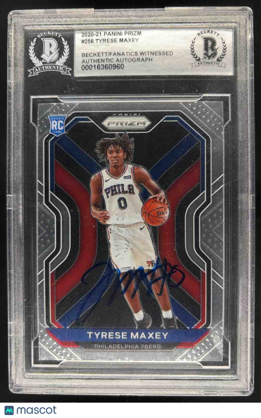 2020-21 Panini Prizm Tyrese Maxey #RS-TMX Rookie Signatures Auto RC