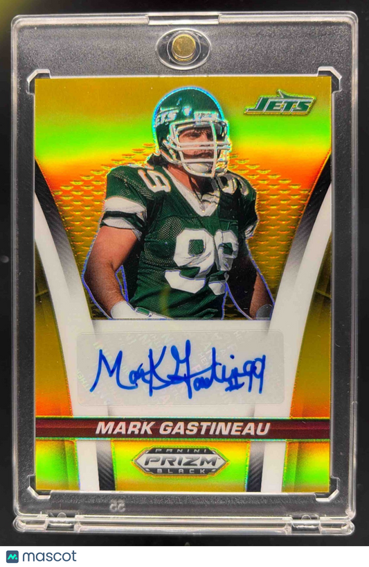 2025 Panini Prizm Black Mark Gastineau #SS-MGU Sensational Signatures Gold /10 Auto