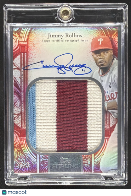2025 Topps Sterling Jimmy Rollins #SSA-JRO Patch Auto /3