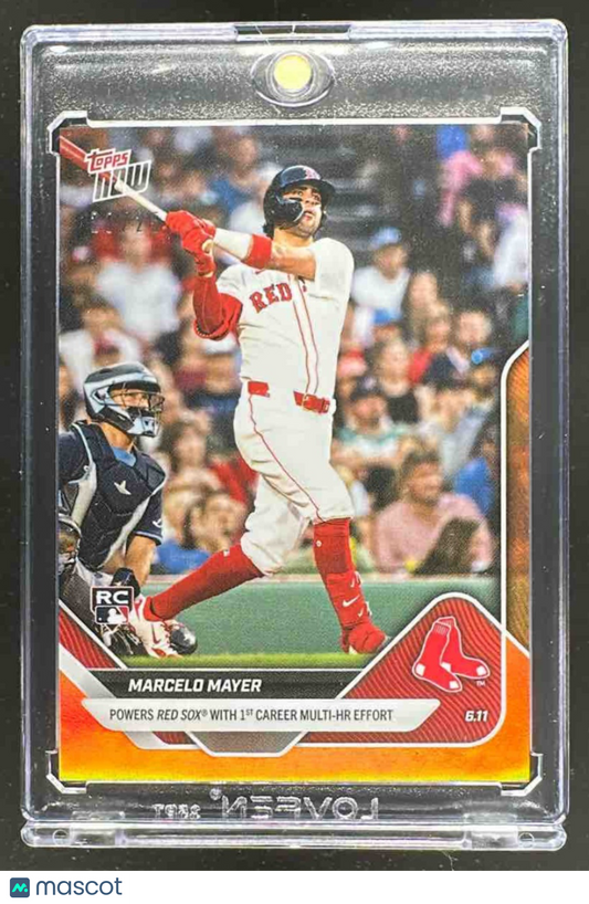 2025 Topps Now Marcelo Mayer #289 Orange Foil 21/25 Sox