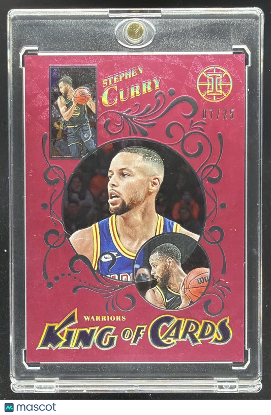 2021-22 Illusions Stephen Curry Pink /25 King Of Cards