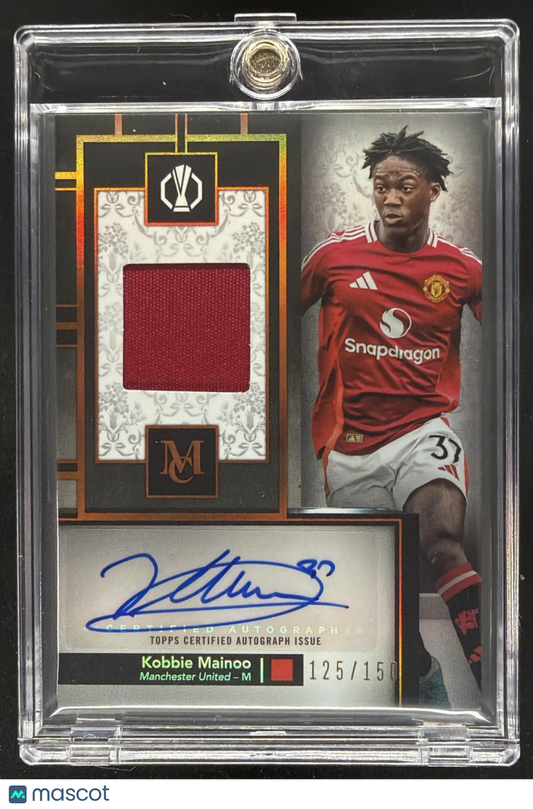 2024 Topps Museum Collection UEFA Club Kobbie Mainoo #MAR-KM Auto Relics /150