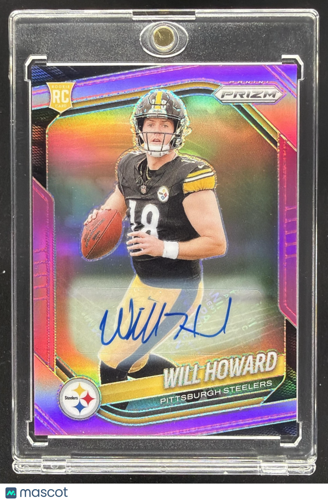 2025 Panini Prizm Will Howard #367 Rookie Auto Pink RC
