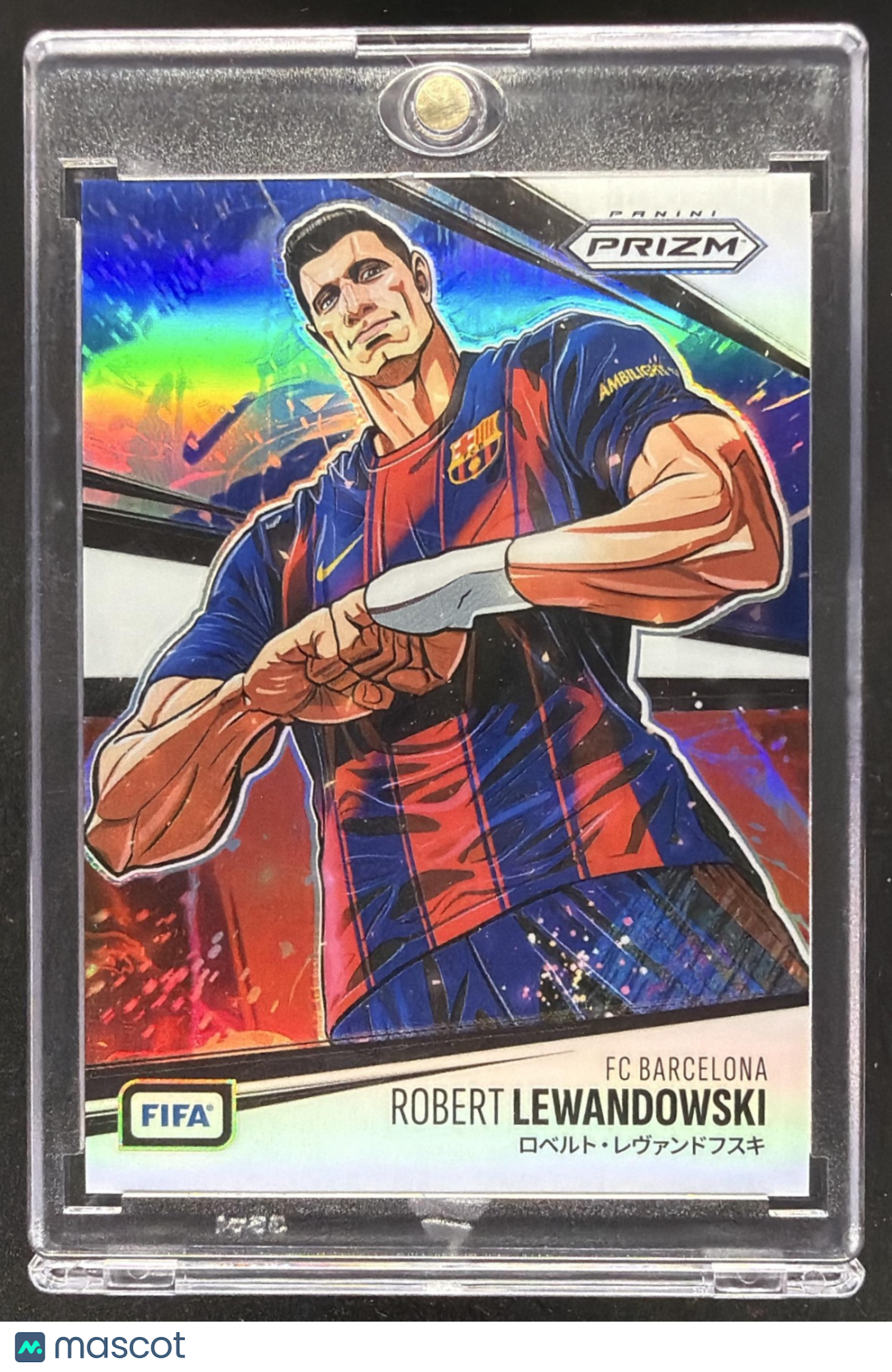 2025 Panini Prizm FIFA Robert Lewandowski #3 Manga SP Case Hit