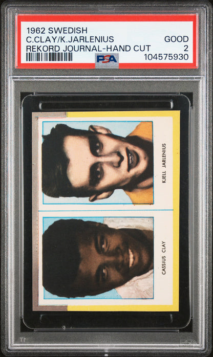 1962 Swedish Rekord Journal Cassius Clay Muhammad Ali Kjell Jarlenius PSA 2