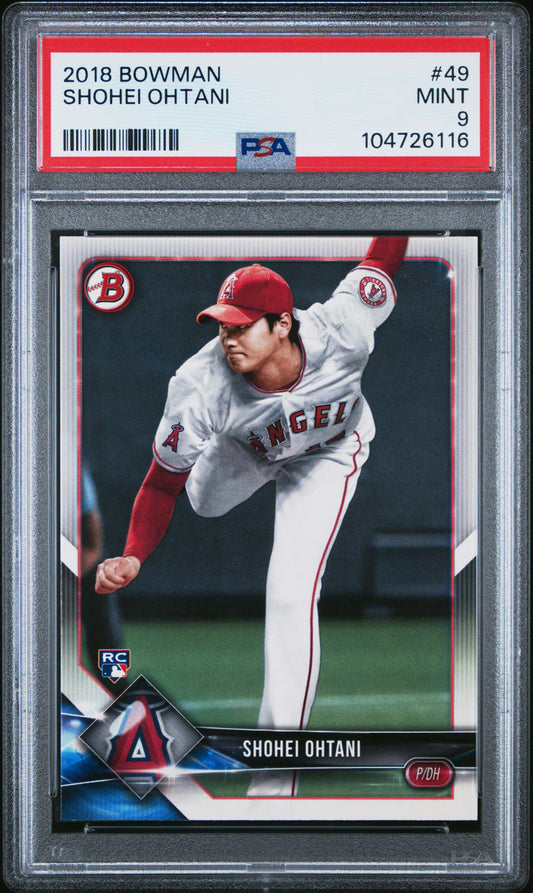 2018 Bowman Shohei Ohtani PSA 9 RC