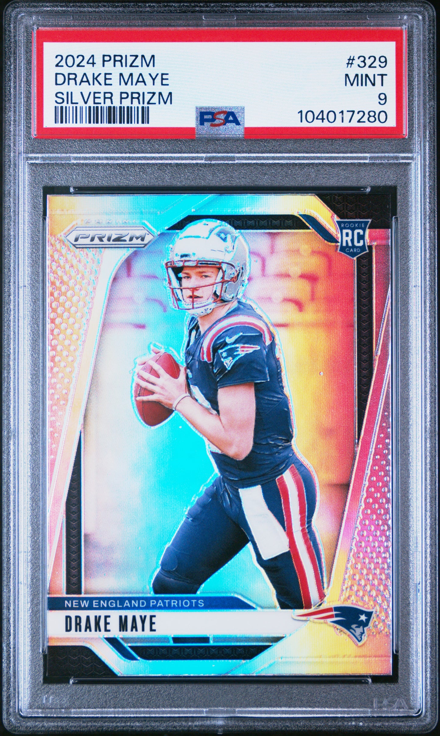 2024 Prizm Drake Maye Silver PSA 9 RC