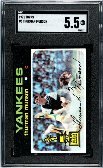 1971 Topps Thurman Munson SGC 5.5