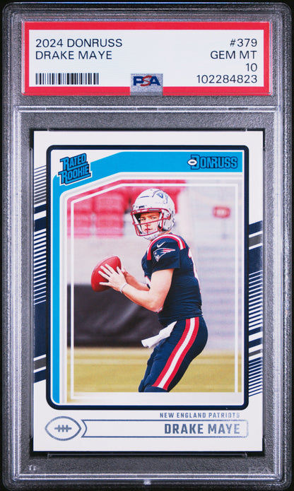 2024 Donruss Drake Maye PSA 10 RC
