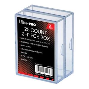 Ultra Pro 25 count 2 Piece Slide Box 2 Pack